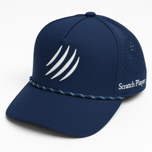 Blue Navy - White embroidery Golf Hat