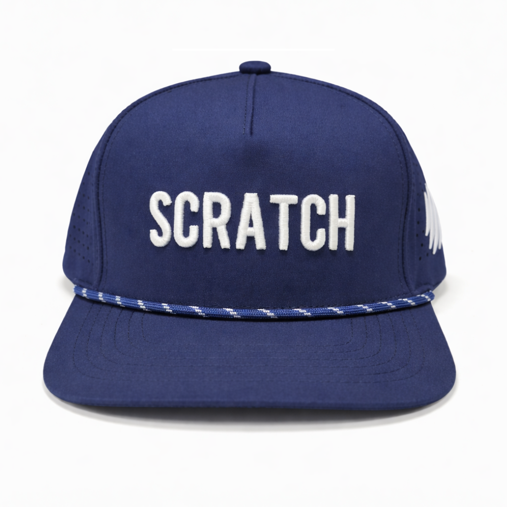 SCRATCH – Performance Rope Golf Hat (Navy) - Image 2