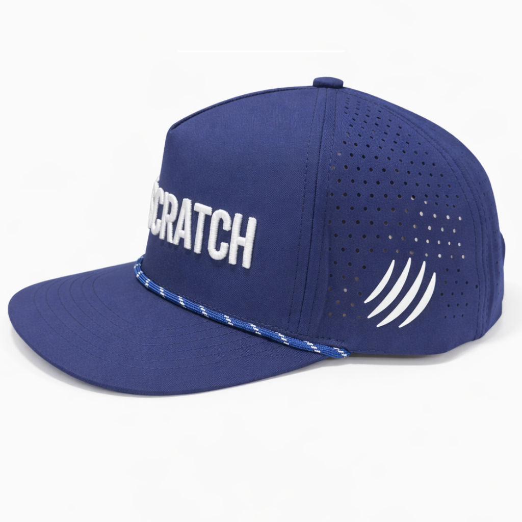 SCRATCH – Performance Rope Golf Hat (Navy) - Image 3